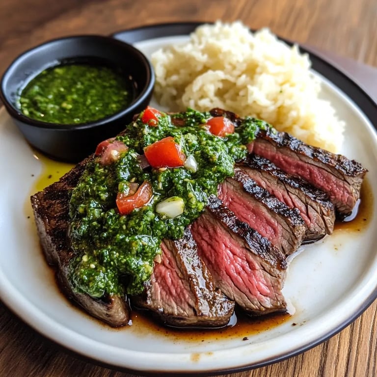 Flank Steak mit Chimichurri