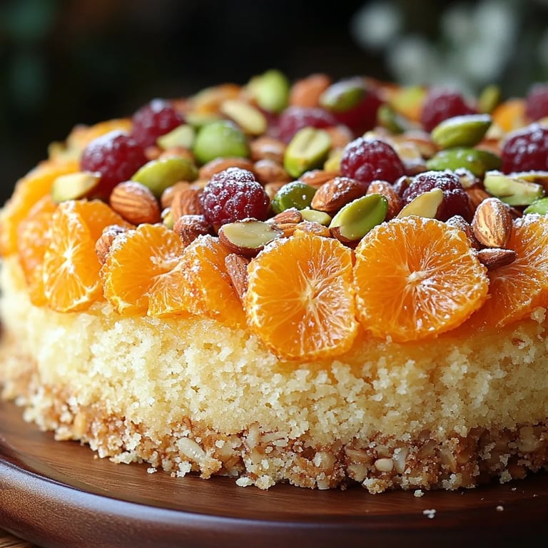 <p>Mehlfreier Orangen-, Pistazien- und Mandelkuchen: Ein Unglaubliches Ultimatives Rezept für 8 Portionen</p>