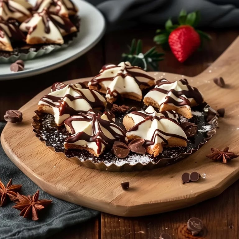 Plätzchen mit Schokolade verzieren