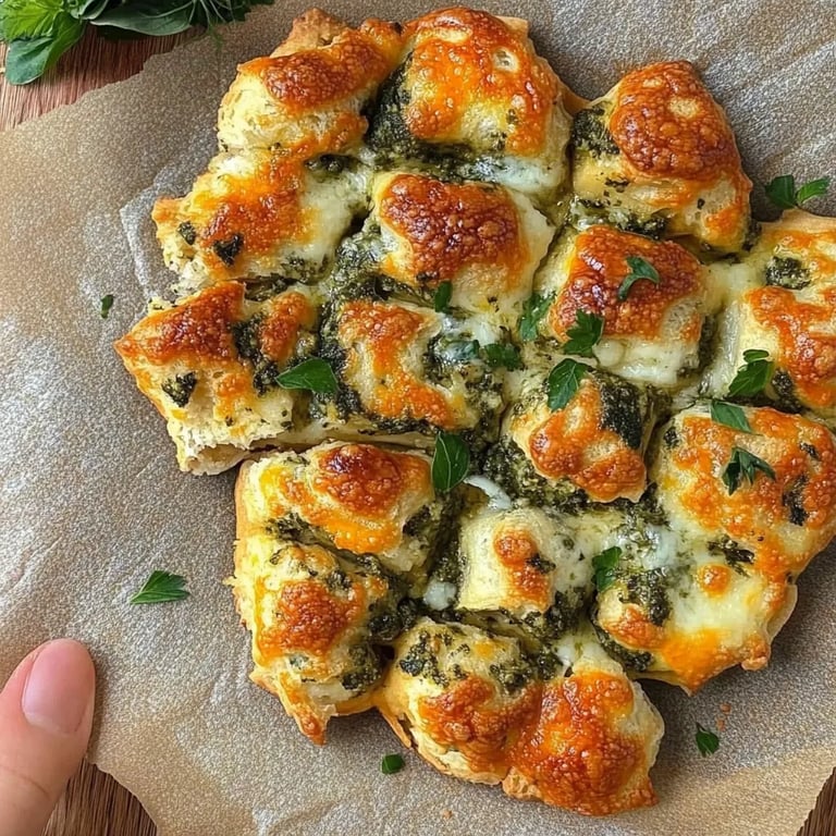 Pesto Strudel mit Tomaten und Mozzarella