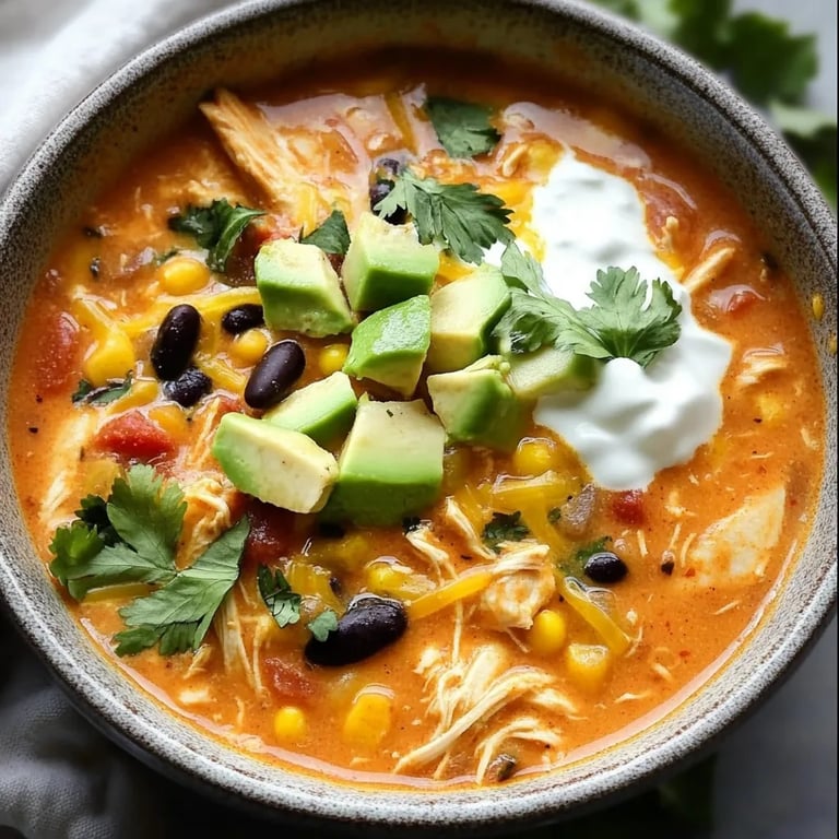 Creamy Chicken Enchilada Soup