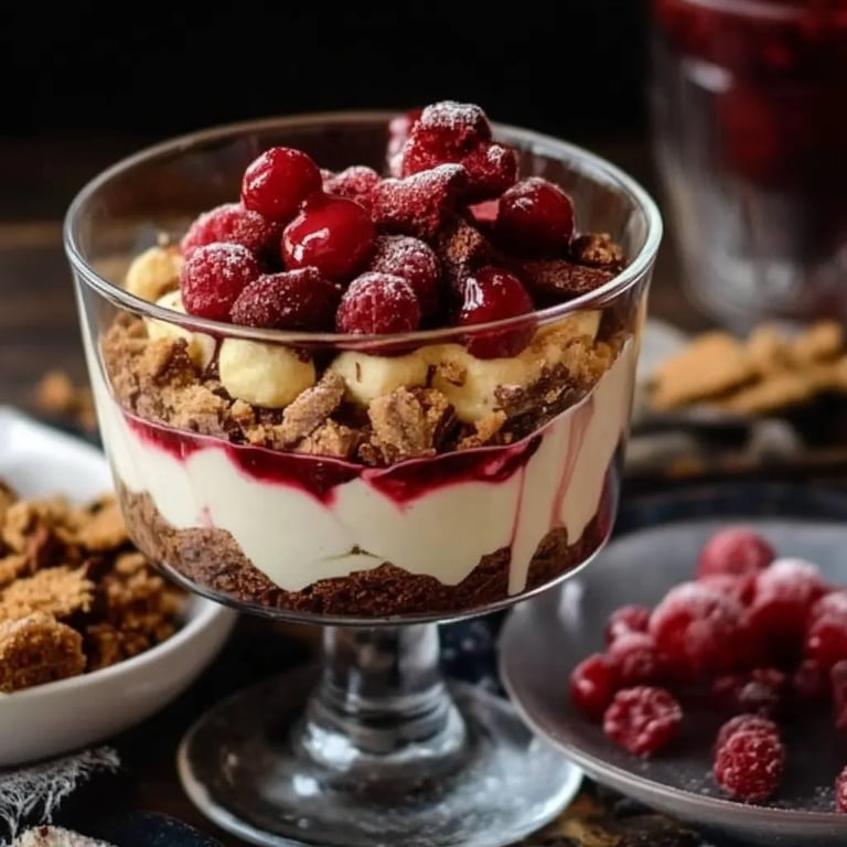 Kirsch Tiramisu mit Cantuccini