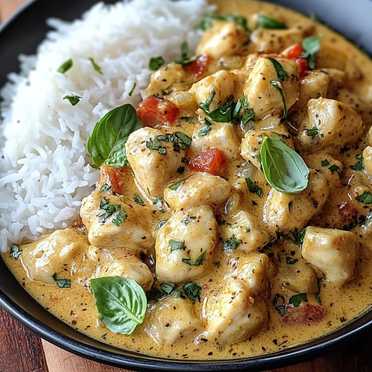 Basil Chicken w/ Coconut Curry Sauce: An Incredible Recipe You’ll Adore