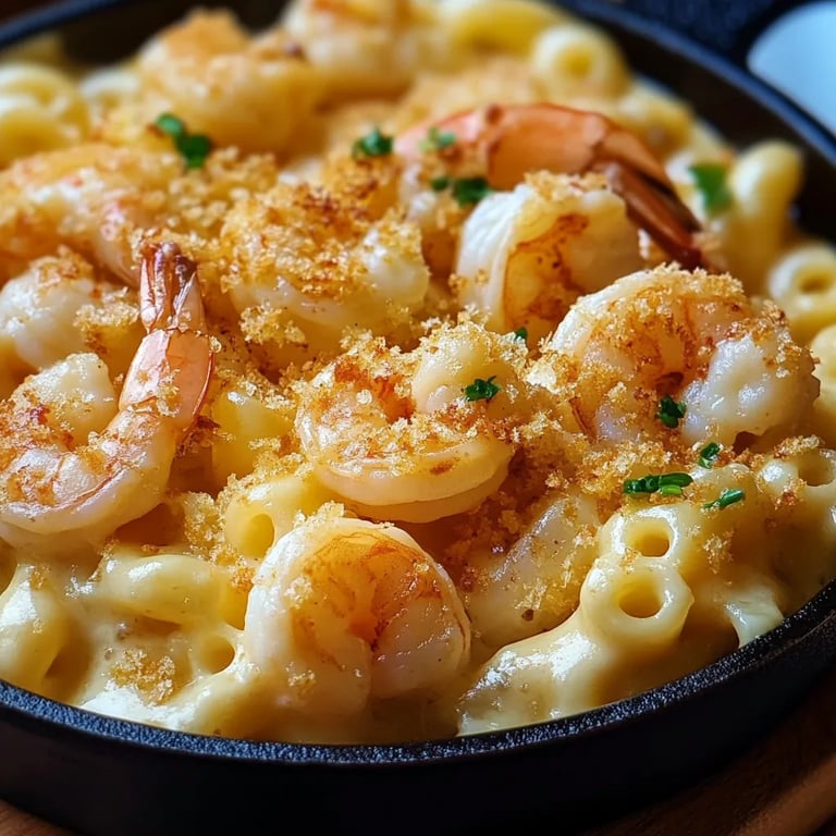 Garlic Shrimp Mac and Cheese