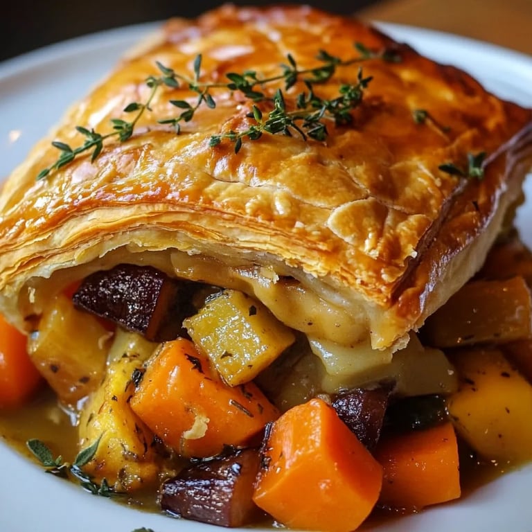 Roasted Autumn Vegetable Pot Pies