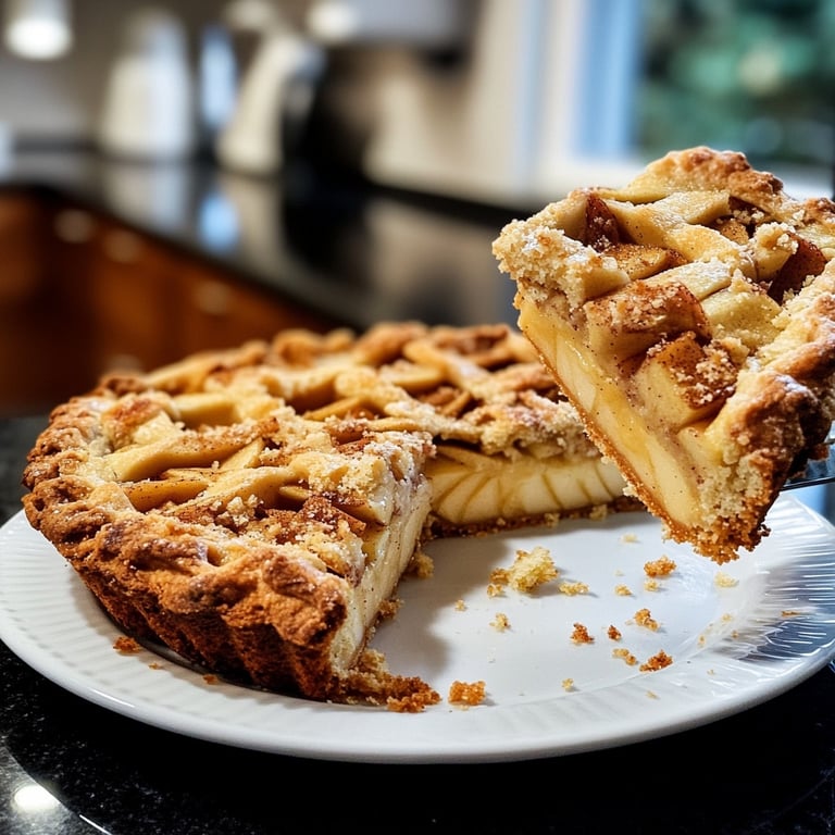 Saisonal-Festlicher Bratapfelkuchen mit Marzipan