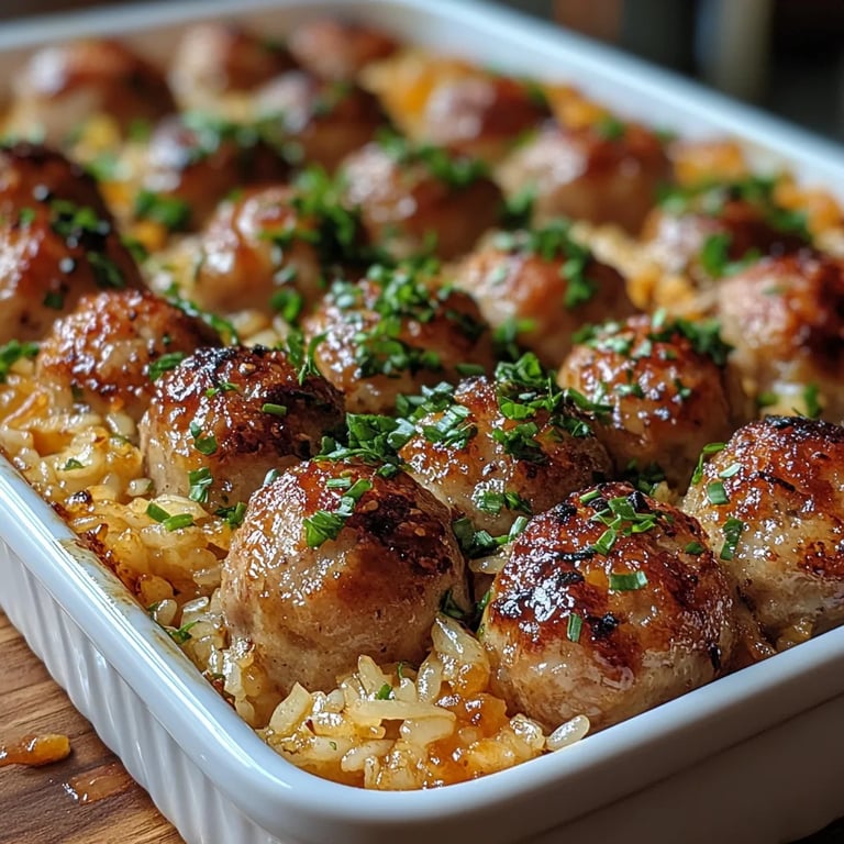 Arroz al Horno con Albóndigas de Miel y Ajo: Una Increíble Receta Última