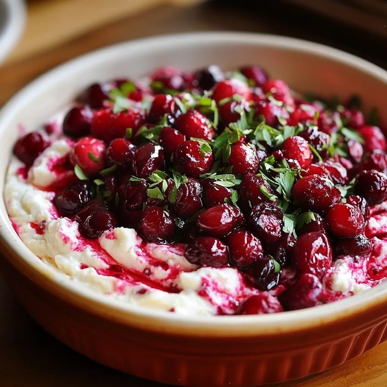Spicy Cranberry Jalapeño Cream Cheese Dip