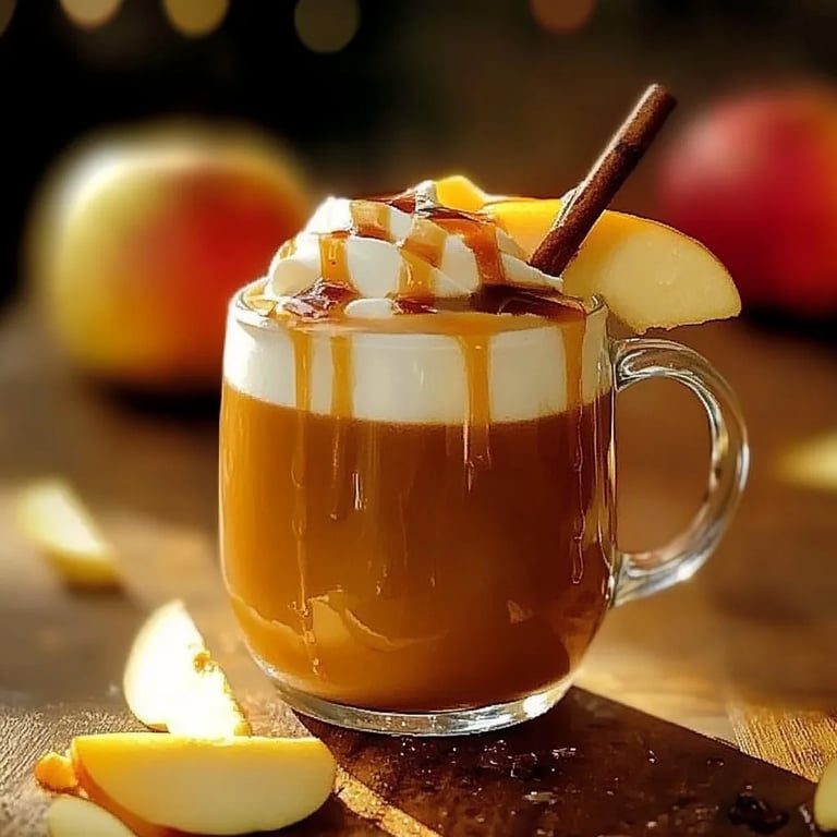 Heißer Apfelwein mit Karamellgeschmack