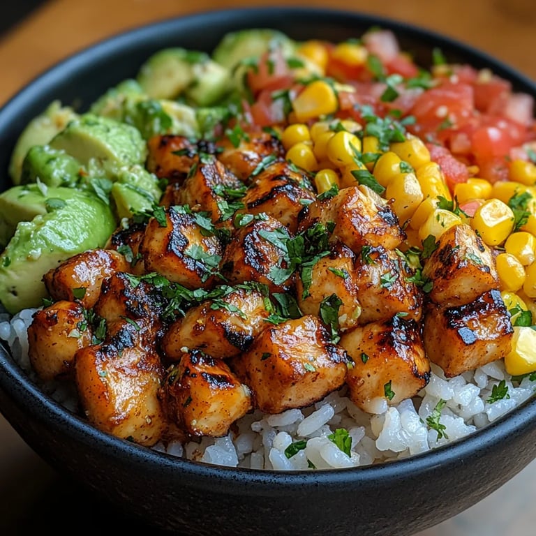 Bol de Arroz con Pollo y Maíz Callejero: La Última Receta Increíble