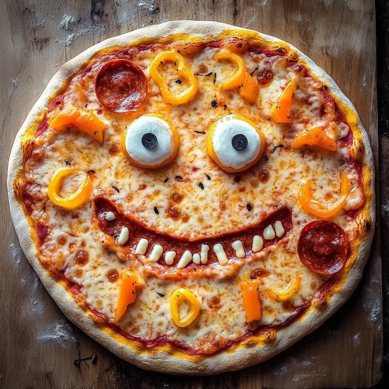 Monster Face Pizza: An Incredible and Fun Recipe for Kids