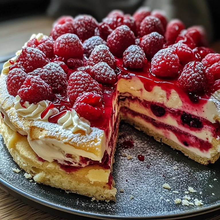Pistazienkekse mit Weißer Schokolade und Himbeeren