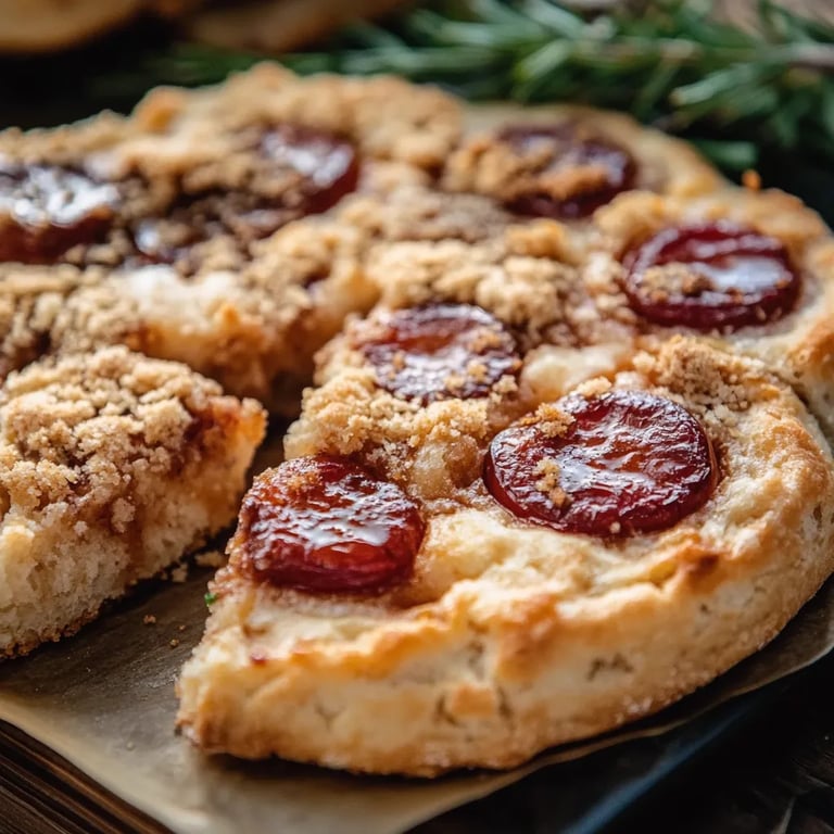 Leckere Streuselplätzchen mit Marmeladenfüllung