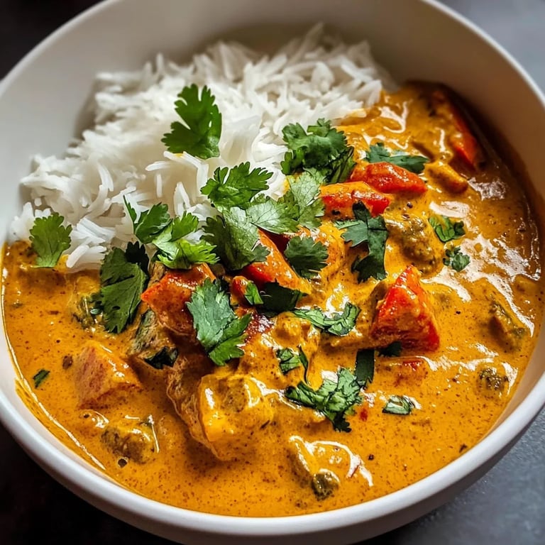 Kürbis-Curry mit Kokosmilch