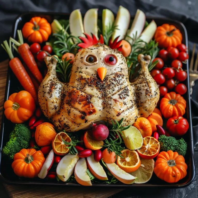 Adorable Turkey Veggie Tray