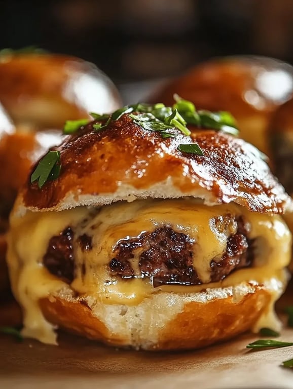 Irresistible Garlic Parmesan Cheeseburger Bombs