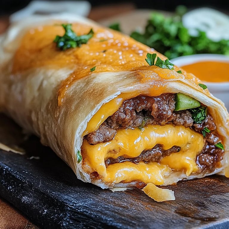 Irresistible Garlic Butter Cheeseburger Rollups