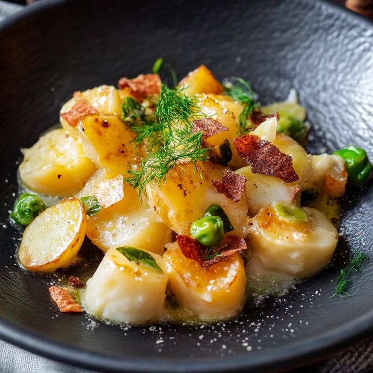 Schnelle Rosenkohl-Kartoffel-Pfanne