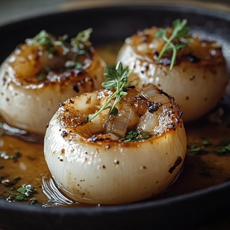 Griechische gefüllte Zwiebeln