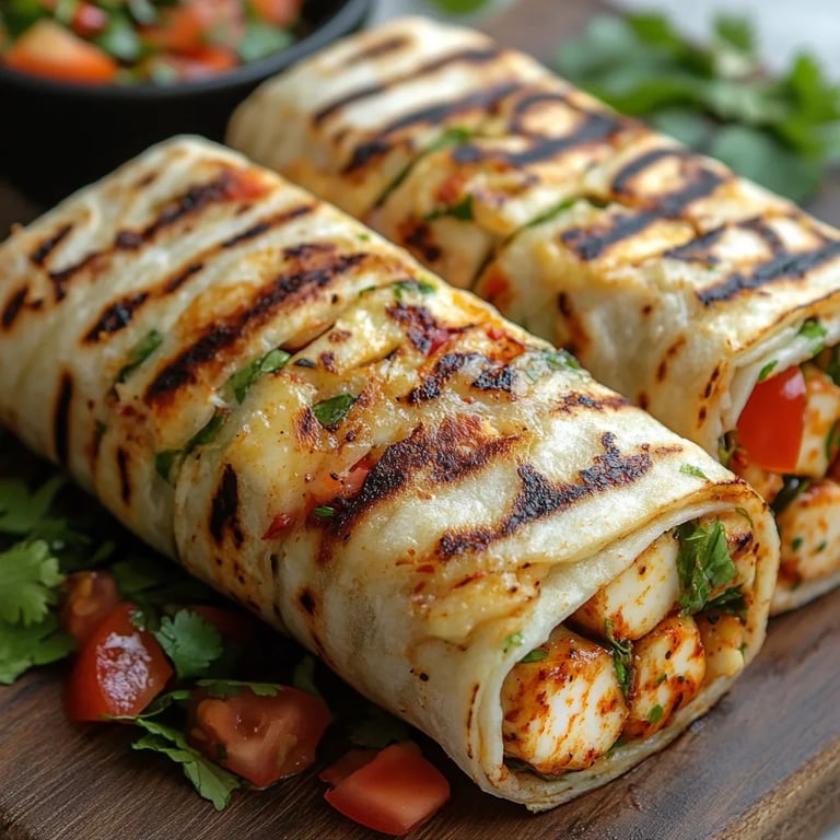 Wraps mit süßem Chili und Halloumi: Ein Unglaublich Leckerer Genuss für 4 Personen