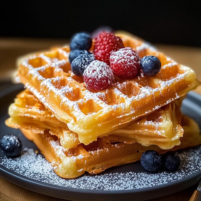 Omas fluffige Waffeln einfach und lecker