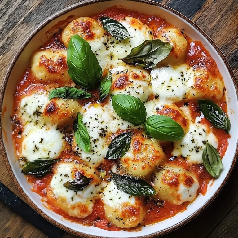 Gnocchi Auflauf Tomate Mozzarella