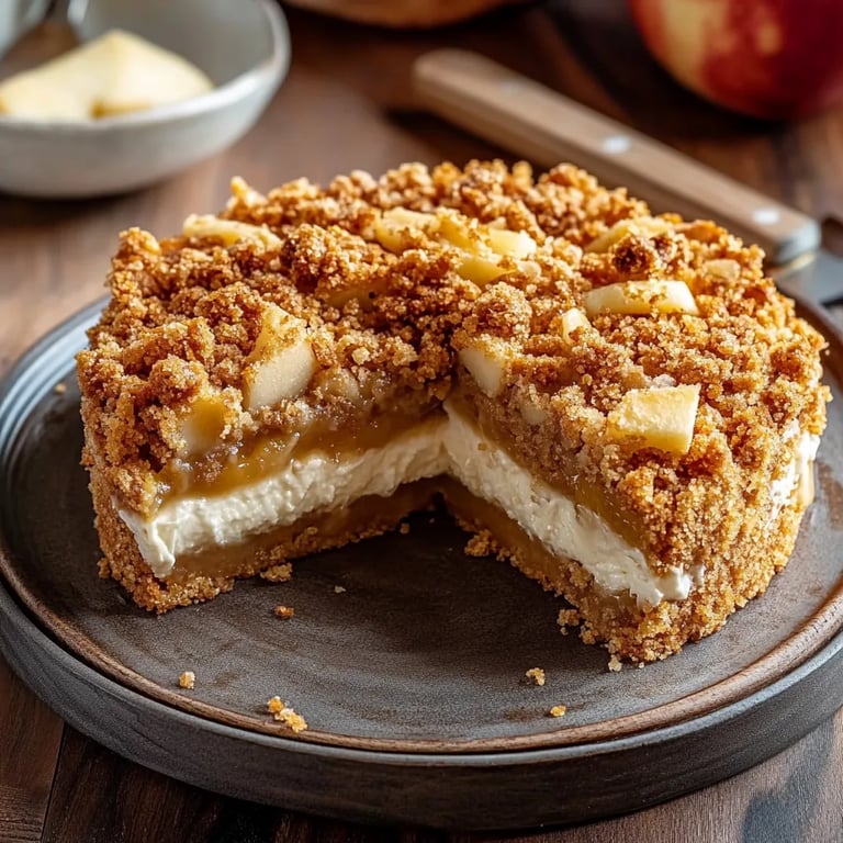 Apfel-Crumble-Käsekuchen