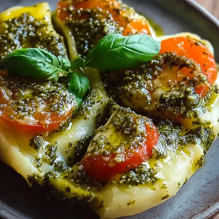 Basilikum-Pesto-Käse-Blätterteig-Weihnachtsbaum