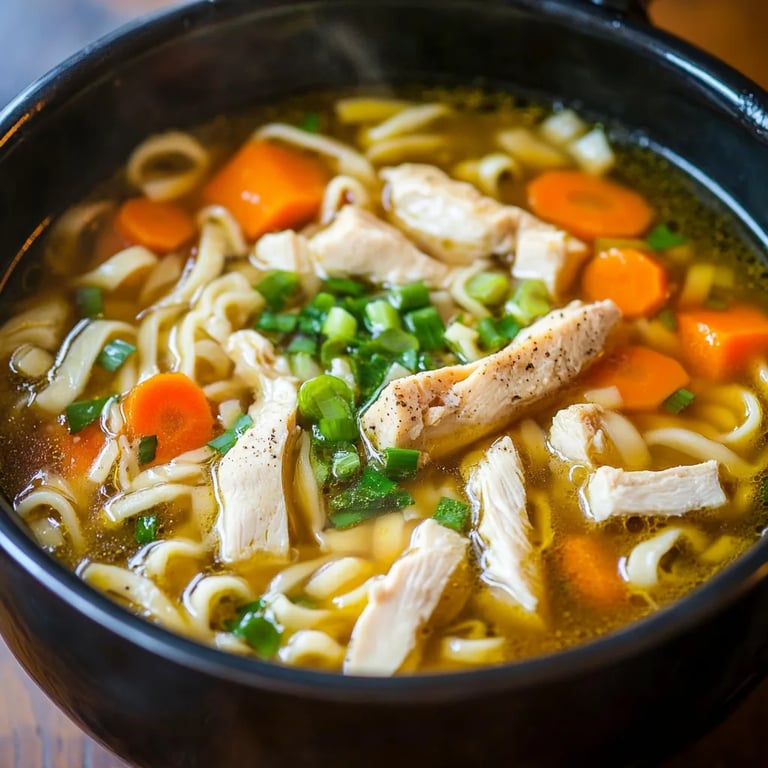 Chicken Noodle Soup w/ Egg Noodles