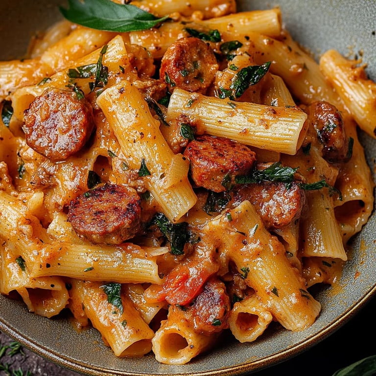 Cremige Cajun-Wurst-Pasta