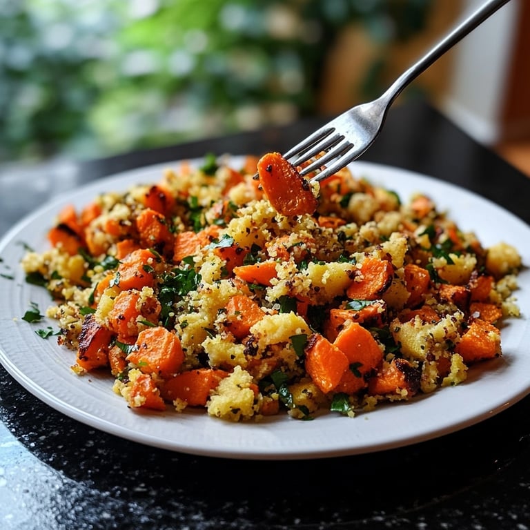 Winterlicher Gesund-&-Leicht-Quinoasalat mit Ofengemüse