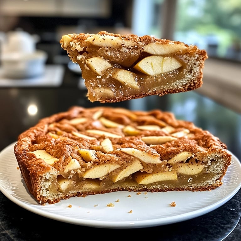 Saisonal-Festlicher Bratapfelkuchen mit Marzipan