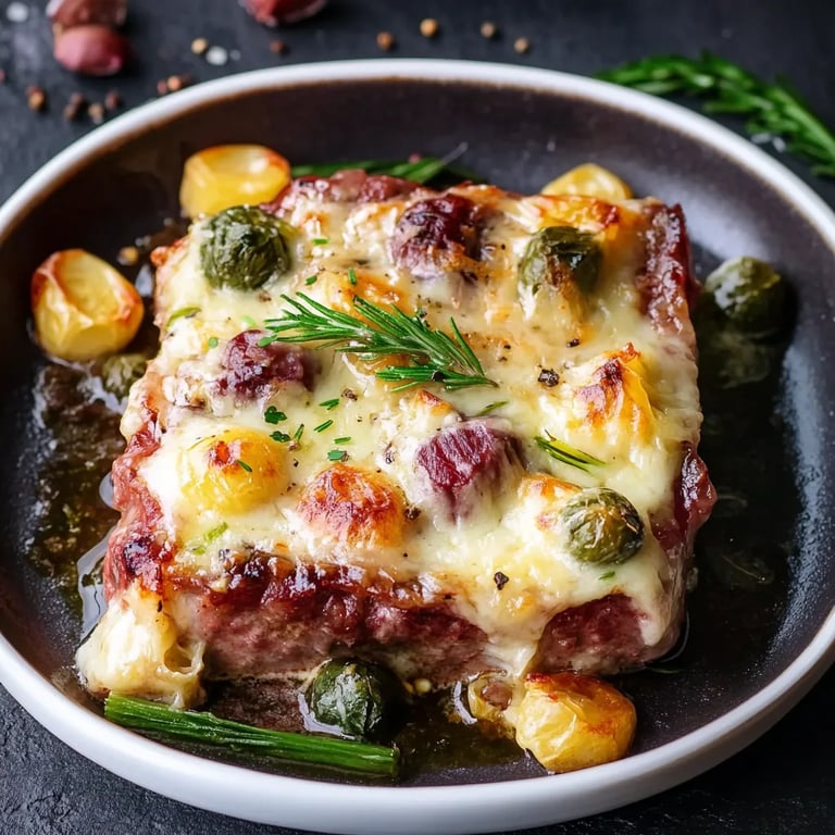 Rosenkohl-Hackfleisch-Auflauf