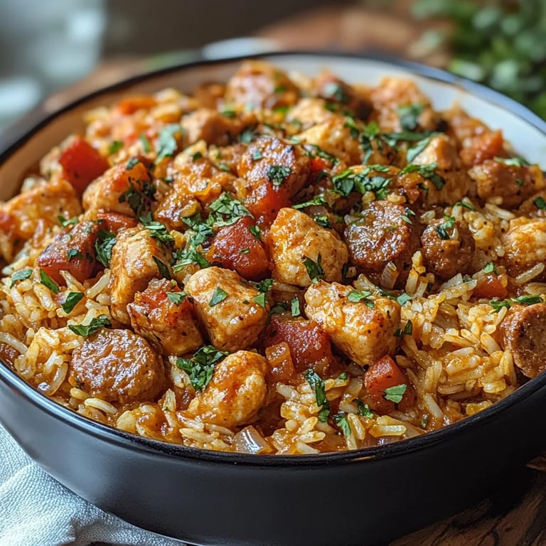 Hähnchen- und Wurst-Jambalaya: Ein Unglaubliches Ultimatives Rezept für 4 Portionen