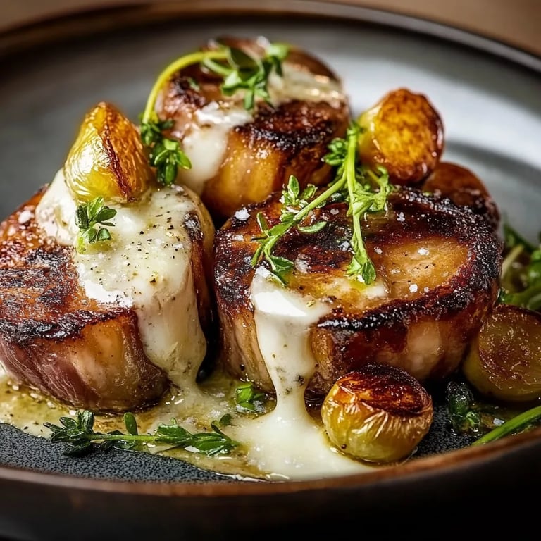 Perfekt Gerösteter Rosenkohl mit Knusprigem Speck & Cremiger Knoblauchsauce