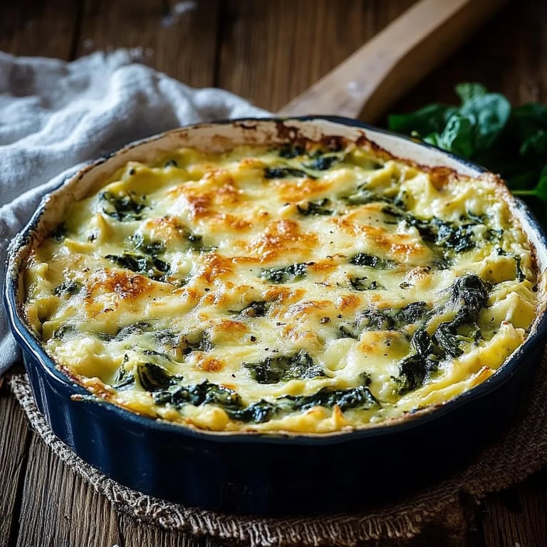 Kartoffel-Spinat-Auflauf
