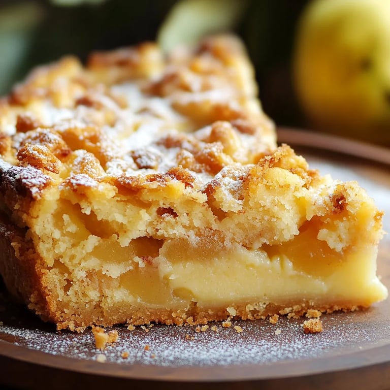 Apfelkuchen mit Pudding