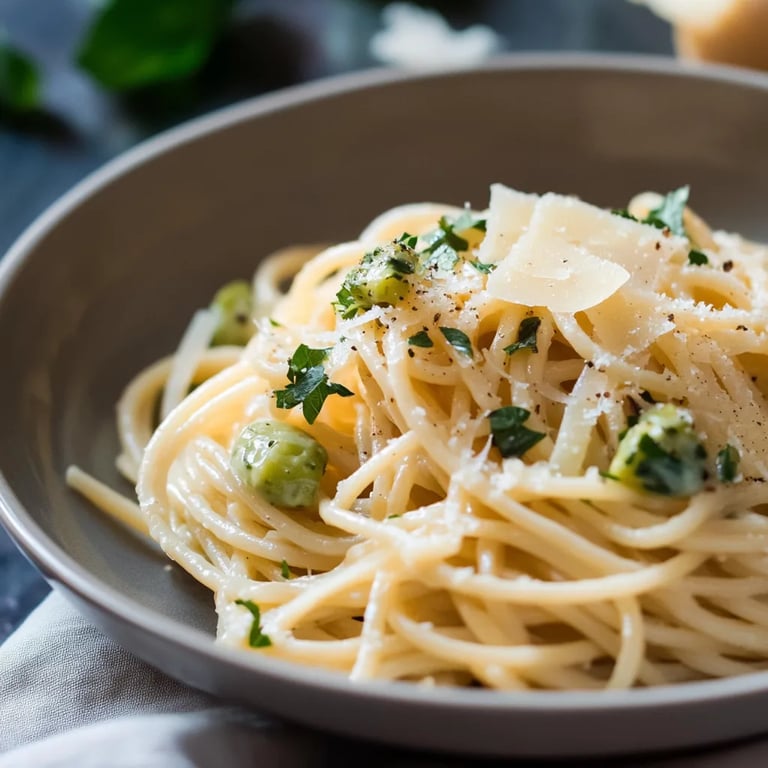 Pasta mit Rosenkohl