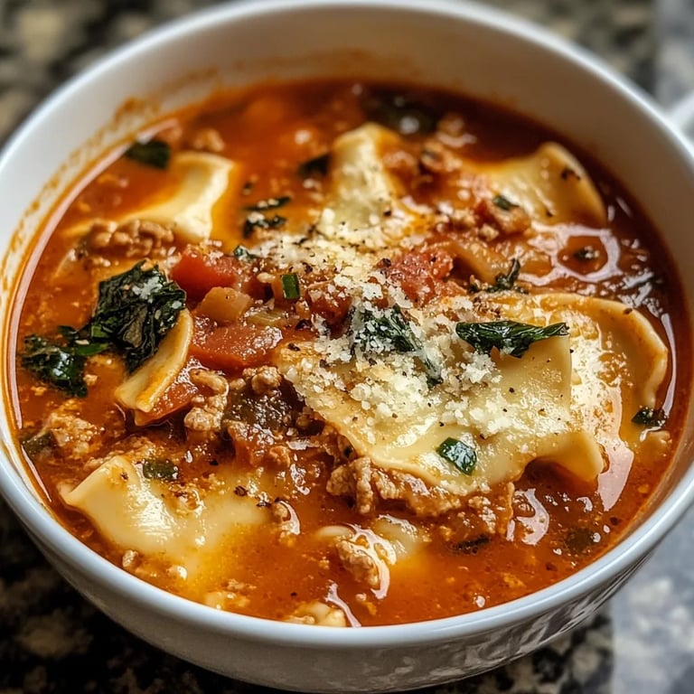 Flavorful Lasagna Soup