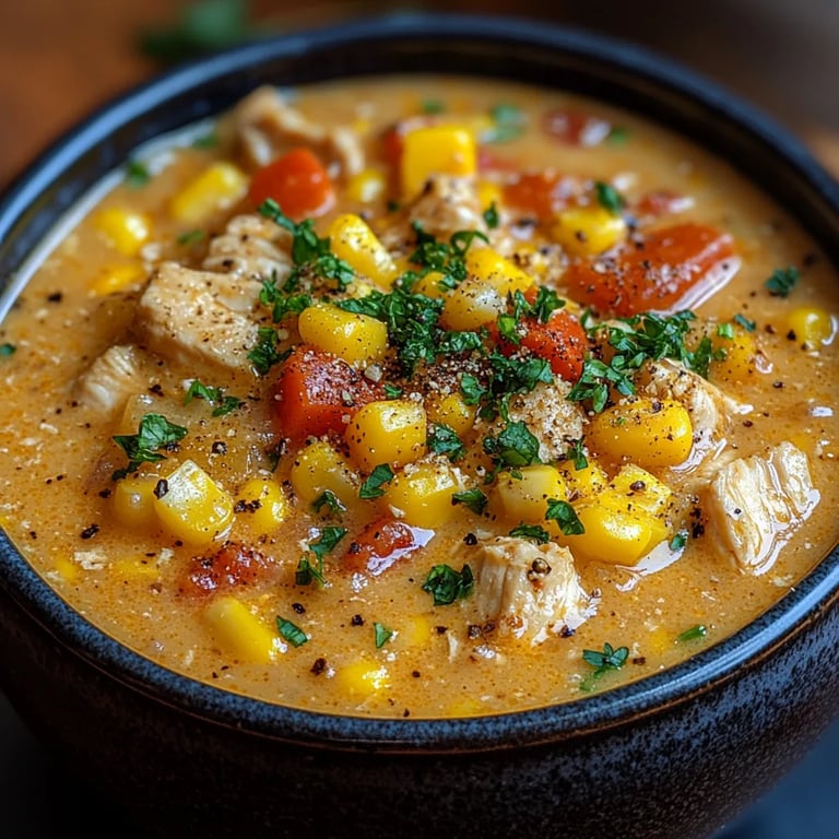 Crockpot Hühner-Mais-Chowder: Ein Unglaubliches Ultimatives Rezept für 6 Personen