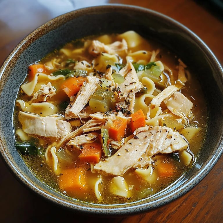 The Best Roasted Chicken Noodle Soup
