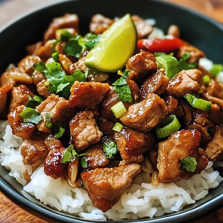Zesty Ginger Lime Pork w/ Creamy Coconut Rice: An Incredible 7-Step Recipe