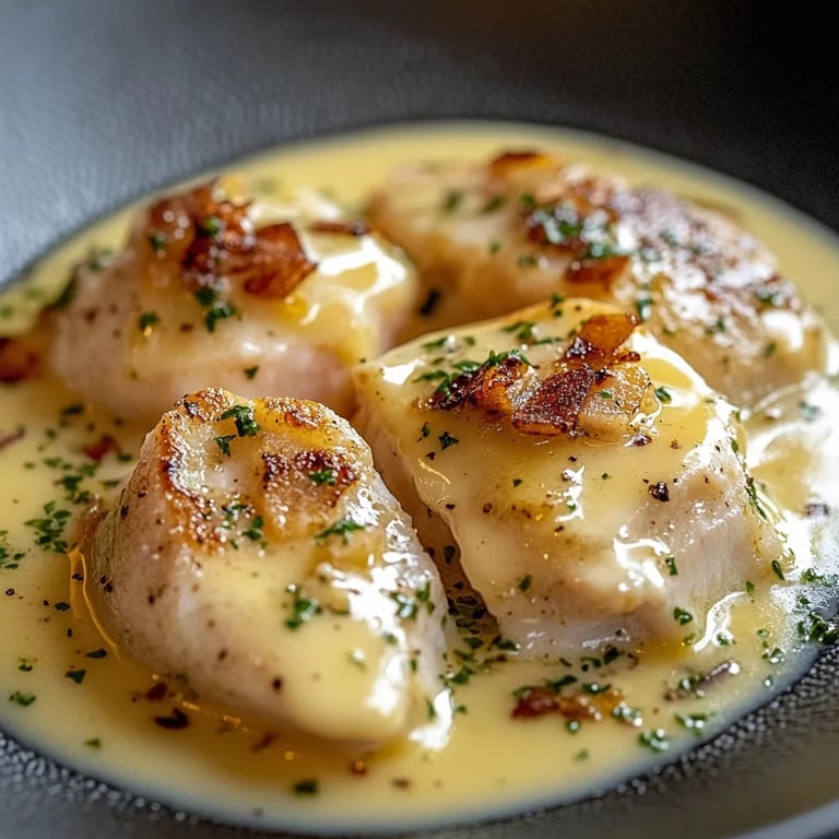 Hähnchenfilet in Frischkäse-Parmesan-Soße