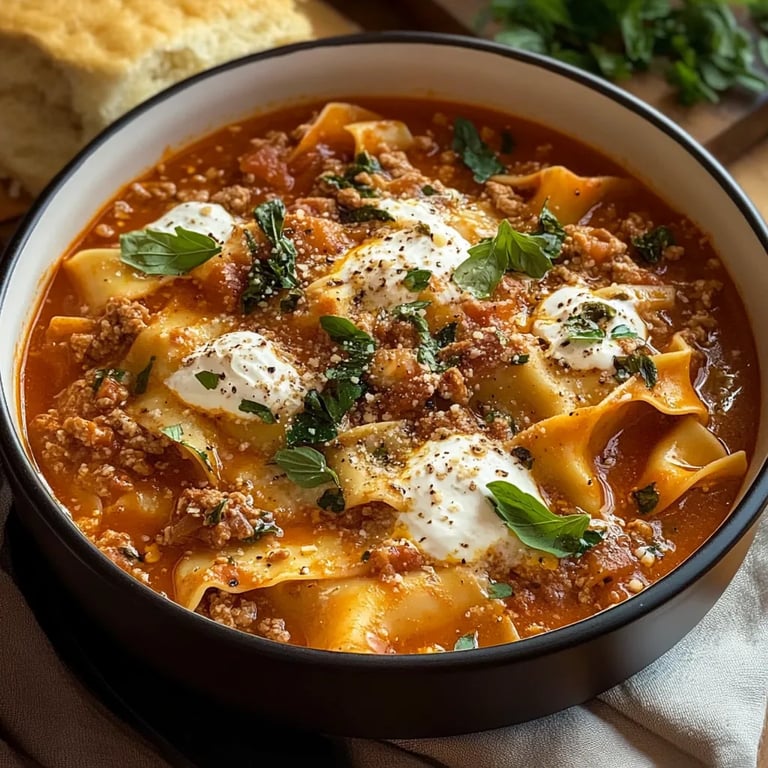 30-Minute Lasagna Soup