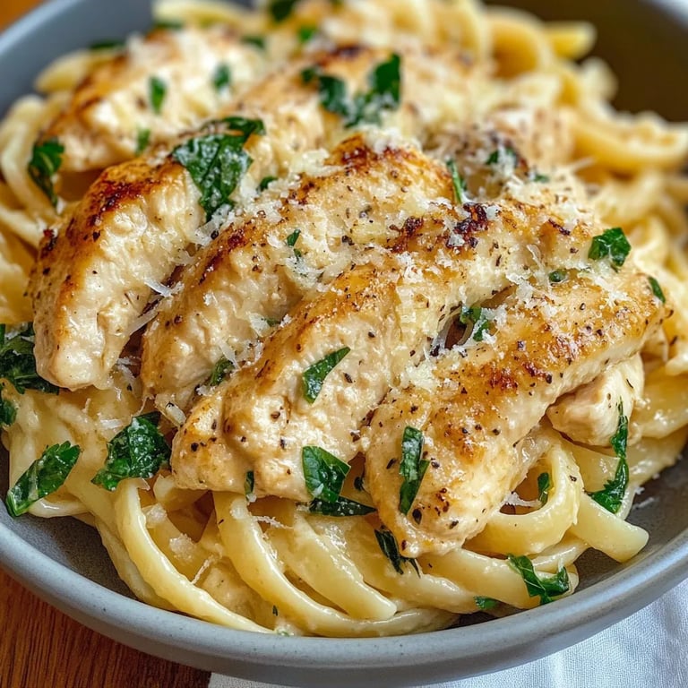 Easy Garlic Parmesan Chicken Pasta Recipe