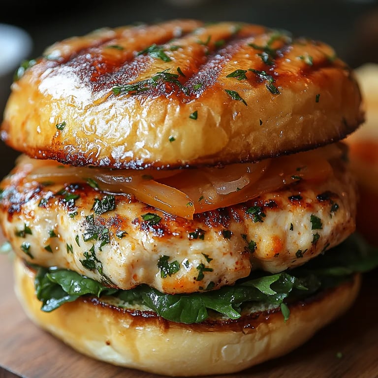 Hamburguesas de Pollo con Cheddar Blanco y Espinacas: Una Increíble Receta Esencial