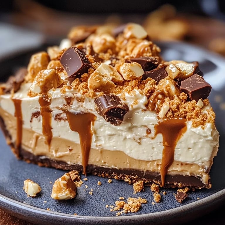Butterfinger Pie with Peanut Butter