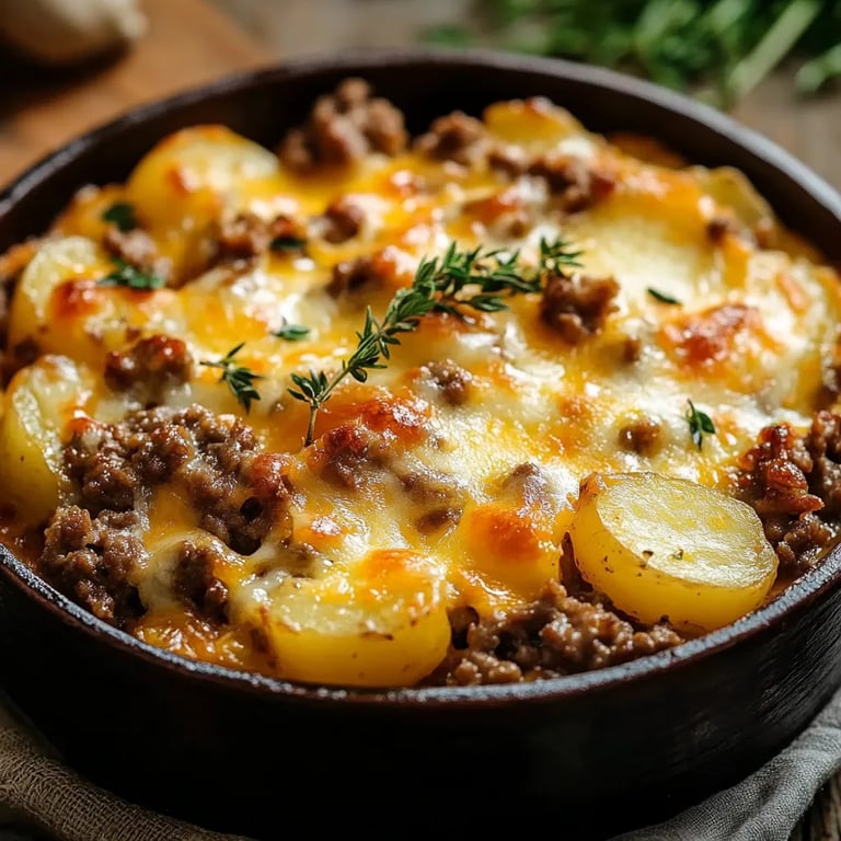 Cheesy Ground Beef & Potato Casserole: An Amazing Ultimate Recipe