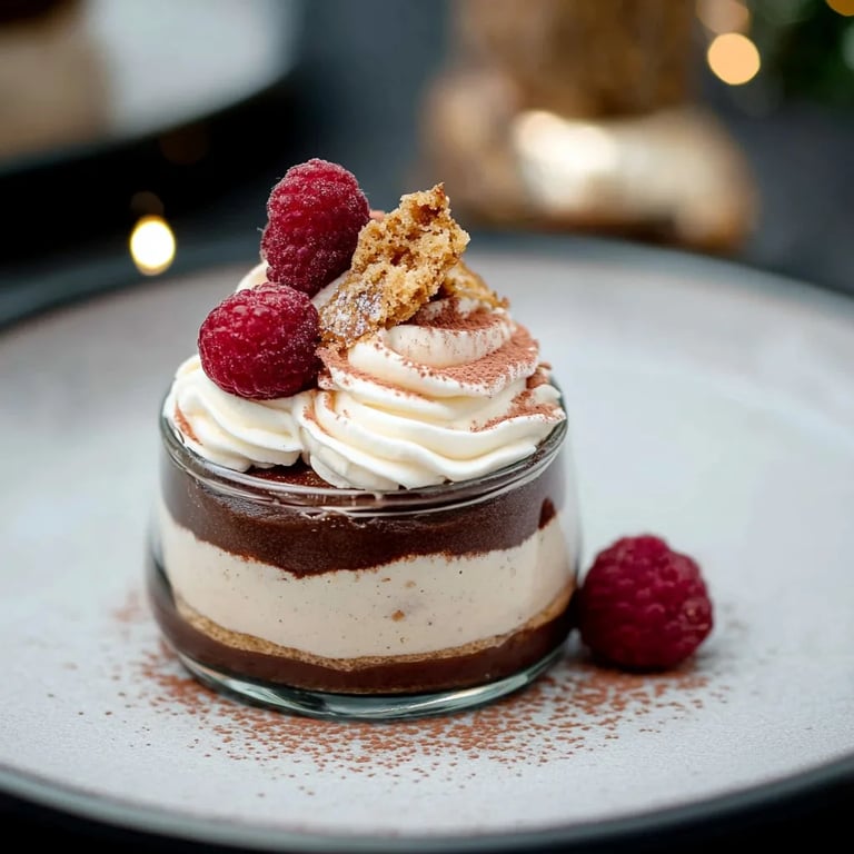 Schokomousse mit Spekulatiussahne