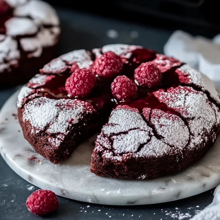 Saftige Red-Velvet-Crinkle-Kekse